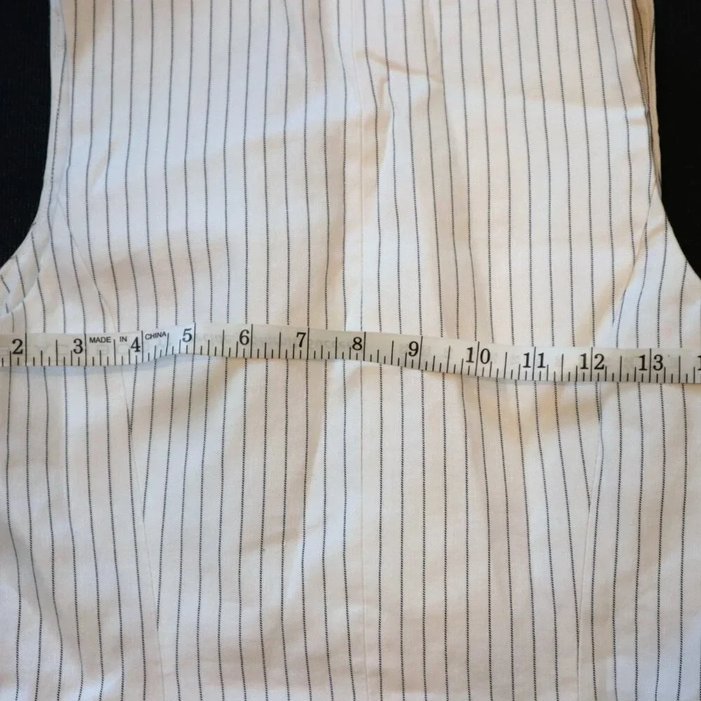 Madewell Italian Fabric Pinstripe Button-Front Vest | Size 0 | NWT - Picture 8 of 8
